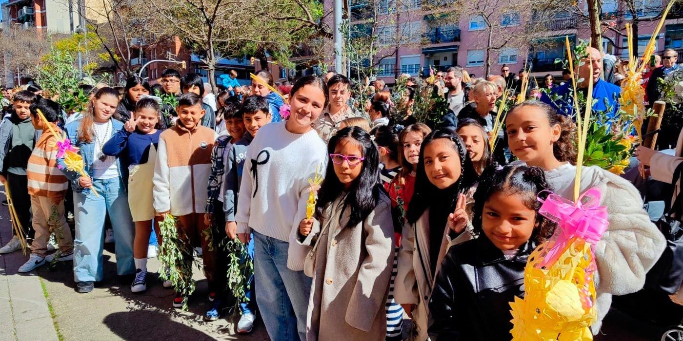 Domingo de Ramos multitudinario en Sabadell