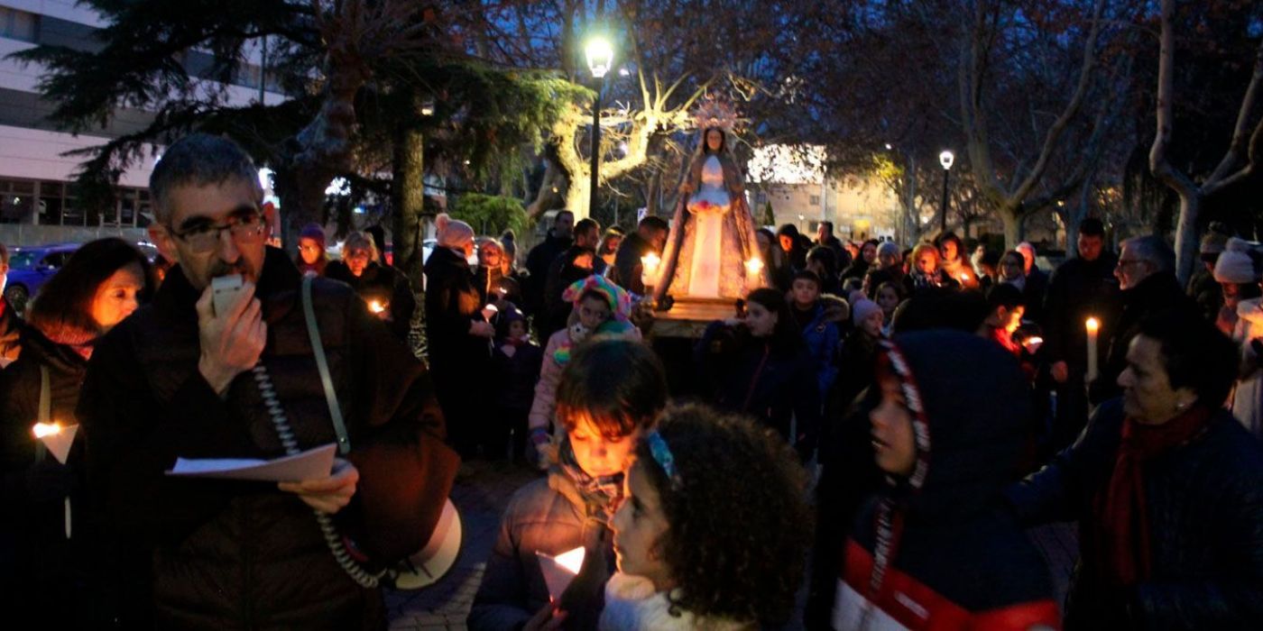 Los niños llenaron Ávila de la alegría de María Inmaculada